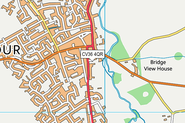 CV36 4QR map - OS VectorMap District (Ordnance Survey)