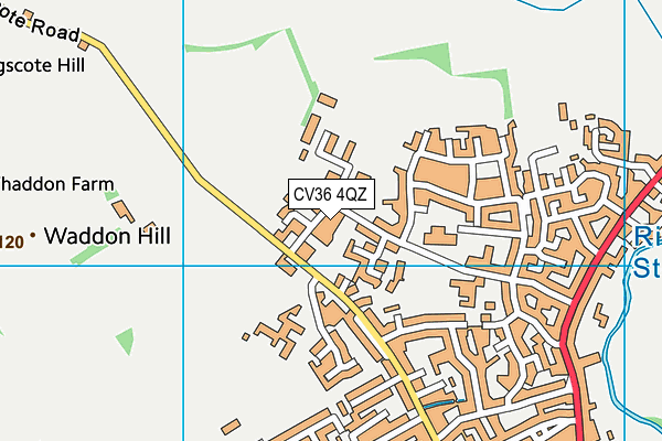 CV36 4QZ map - OS VectorMap District (Ordnance Survey)