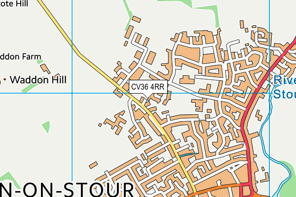 CV36 4RR map - OS VectorMap District (Ordnance Survey)
