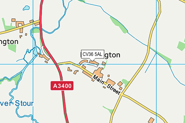 CV36 5AL map - OS VectorMap District (Ordnance Survey)