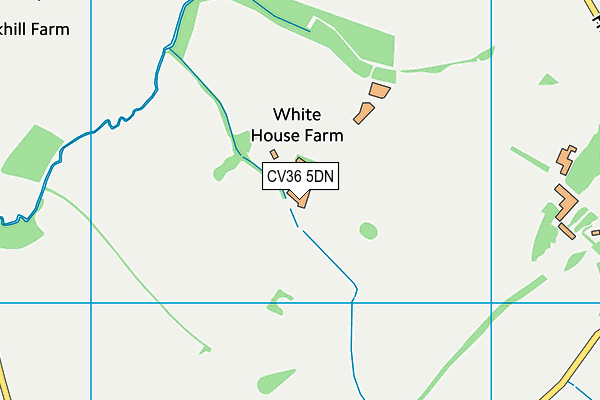 CV36 5DN map - OS VectorMap District (Ordnance Survey)