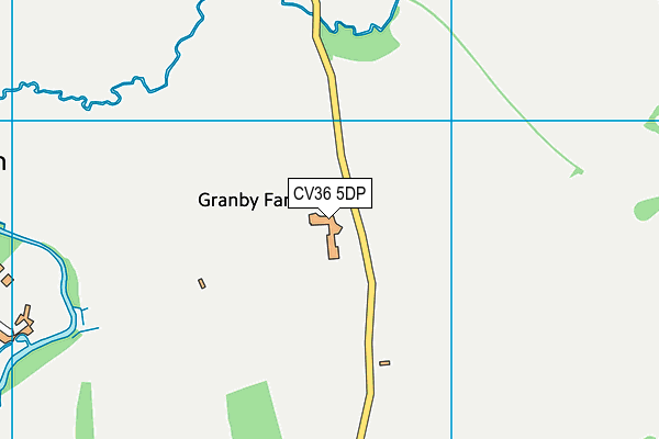 CV36 5DP map - OS VectorMap District (Ordnance Survey)