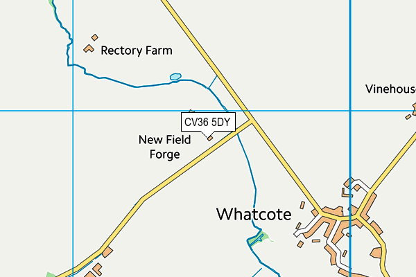 CV36 5DY map - OS VectorMap District (Ordnance Survey)