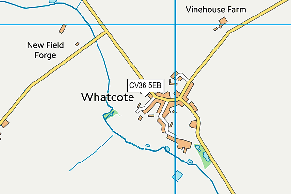 CV36 5EB map - OS VectorMap District (Ordnance Survey)