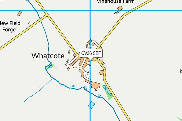 CV36 5EF map - OS VectorMap District (Ordnance Survey)