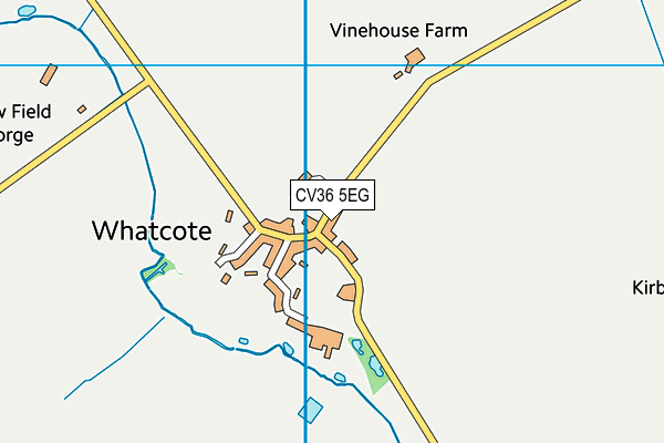 CV36 5EG map - OS VectorMap District (Ordnance Survey)