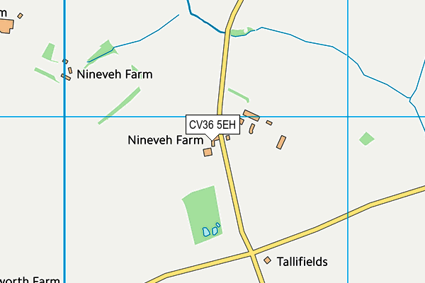 CV36 5EH map - OS VectorMap District (Ordnance Survey)