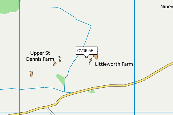 CV36 5EL map - OS VectorMap District (Ordnance Survey)