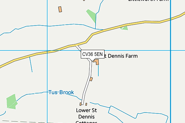 CV36 5EN map - OS VectorMap District (Ordnance Survey)