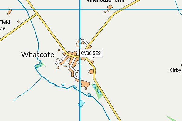 CV36 5ES map - OS VectorMap District (Ordnance Survey)