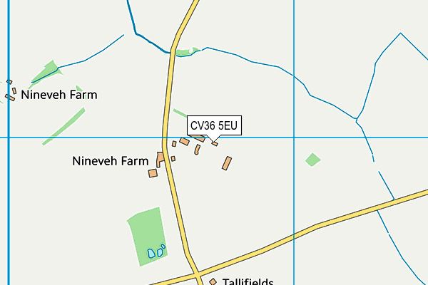 CV36 5EU map - OS VectorMap District (Ordnance Survey)