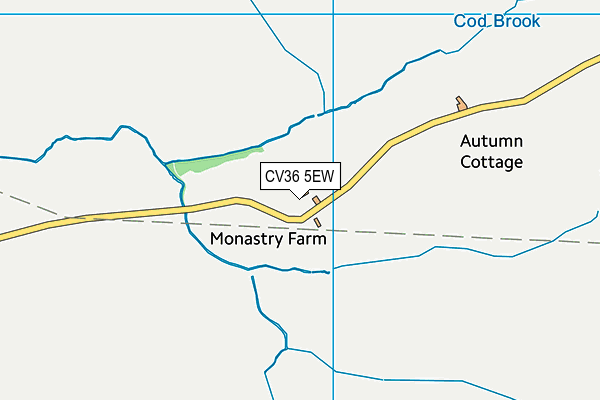 CV36 5EW map - OS VectorMap District (Ordnance Survey)