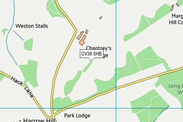 CV36 5HB map - OS VectorMap District (Ordnance Survey)