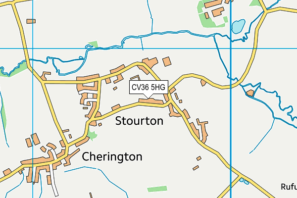 CV36 5HG map - OS VectorMap District (Ordnance Survey)