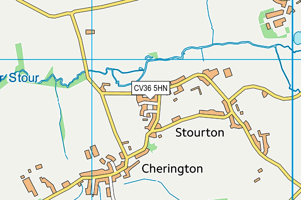 CV36 5HN map - OS VectorMap District (Ordnance Survey)