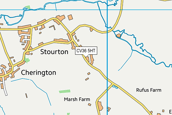 CV36 5HT map - OS VectorMap District (Ordnance Survey)