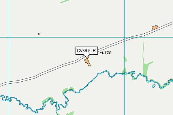 CV36 5LR map - OS VectorMap District (Ordnance Survey)