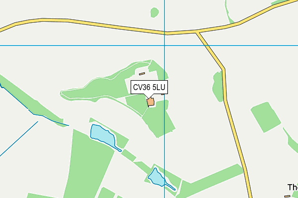 CV36 5LU map - OS VectorMap District (Ordnance Survey)