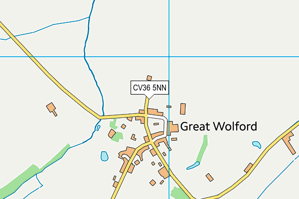 CV36 5NN map - OS VectorMap District (Ordnance Survey)