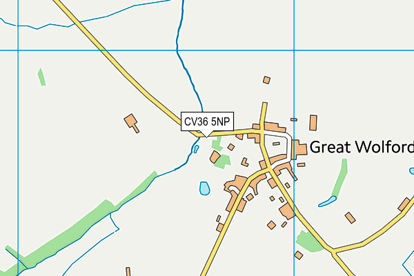 CV36 5NP map - OS VectorMap District (Ordnance Survey)