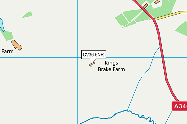 CV36 5NR map - OS VectorMap District (Ordnance Survey)