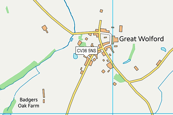 CV36 5NS map - OS VectorMap District (Ordnance Survey)