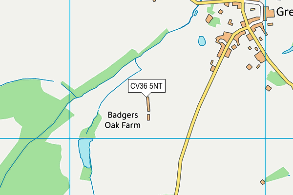 CV36 5NT map - OS VectorMap District (Ordnance Survey)