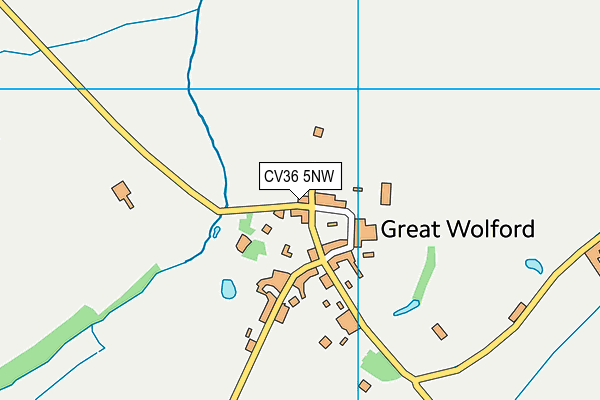 CV36 5NW map - OS VectorMap District (Ordnance Survey)