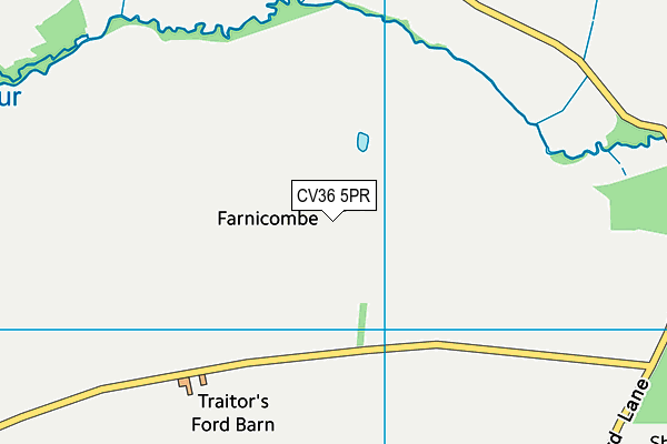 CV36 5PR map - OS VectorMap District (Ordnance Survey)