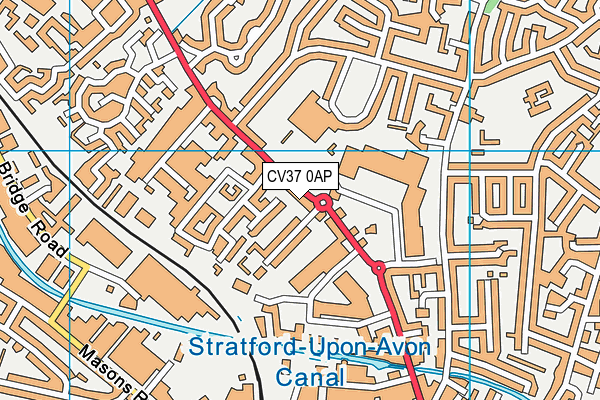 CV37 0AP map - OS VectorMap District (Ordnance Survey)