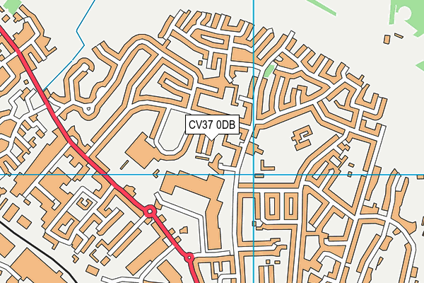 CV37 0DB map - OS VectorMap District (Ordnance Survey)