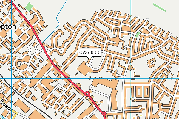 CV37 0DD map - OS VectorMap District (Ordnance Survey)