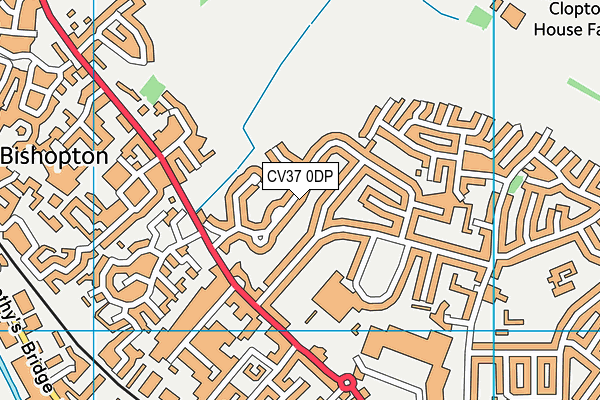 CV37 0DP map - OS VectorMap District (Ordnance Survey)