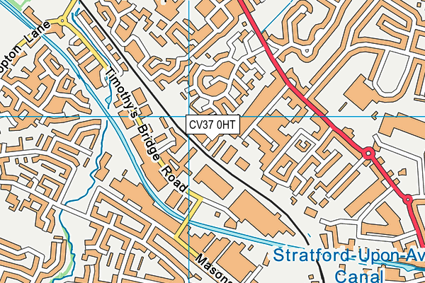 CV37 0HT map - OS VectorMap District (Ordnance Survey)