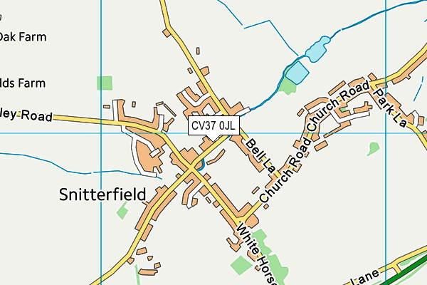 Snitterfield Primary School map (CV37 0JL) - OS VectorMap District (Ordnance Survey)