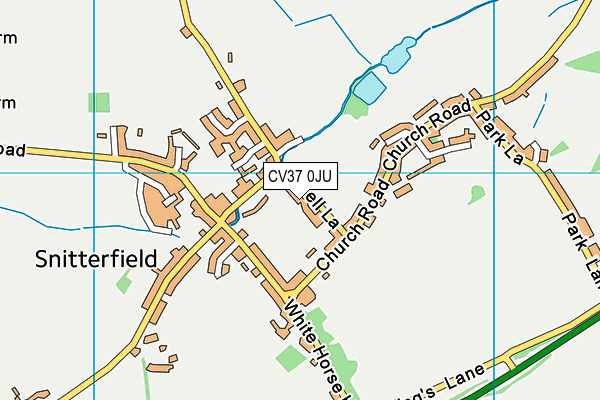 CV37 0JU map - OS VectorMap District (Ordnance Survey)