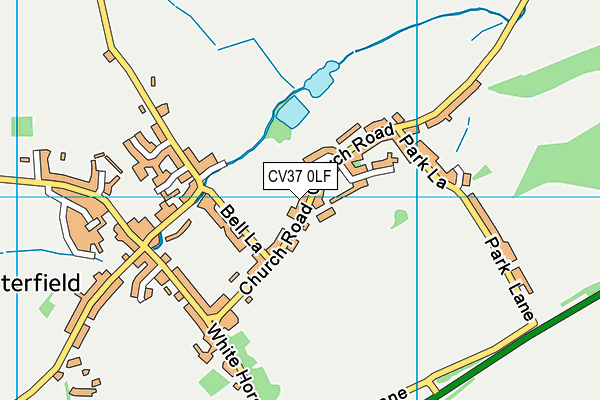 CV37 0LF map - OS VectorMap District (Ordnance Survey)
