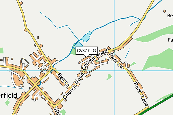 CV37 0LG map - OS VectorMap District (Ordnance Survey)