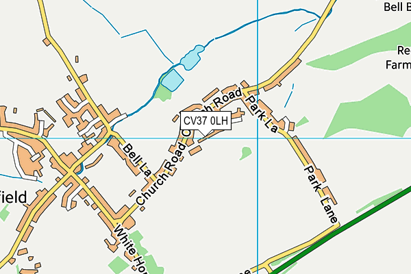 CV37 0LH map - OS VectorMap District (Ordnance Survey)