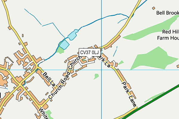 CV37 0LJ map - OS VectorMap District (Ordnance Survey)