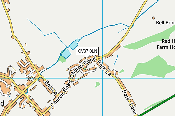 CV37 0LN map - OS VectorMap District (Ordnance Survey)