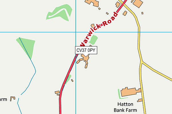 Stratford Manor map (CV37 0PY) - OS VectorMap District (Ordnance Survey)