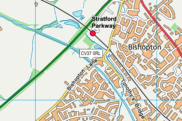 CV37 0RL map - OS VectorMap District (Ordnance Survey)