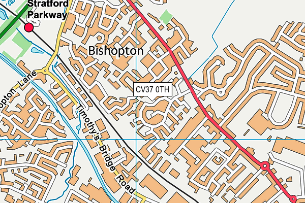 CV37 0TH map - OS VectorMap District (Ordnance Survey)