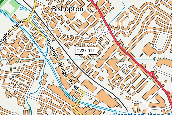 CV37 0TT map - OS VectorMap District (Ordnance Survey)