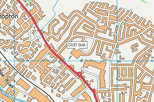 CV37 0UA map - OS VectorMap District (Ordnance Survey)