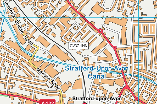 CV37 1HN map - OS VectorMap District (Ordnance Survey)