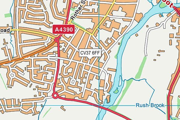 CV37 6FF map - OS VectorMap District (Ordnance Survey)