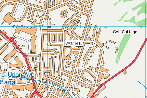 CV37 6FR map - OS VectorMap District (Ordnance Survey)