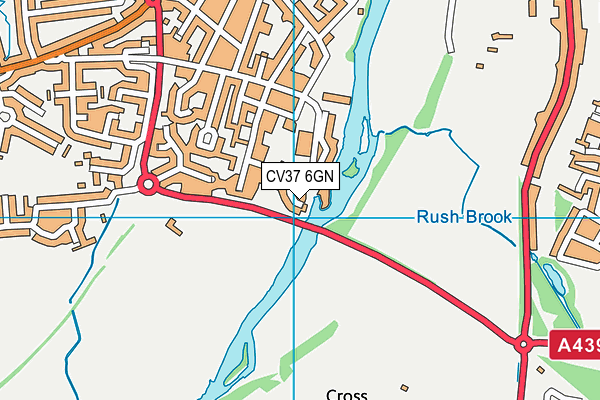 CV37 6GN map - OS VectorMap District (Ordnance Survey)